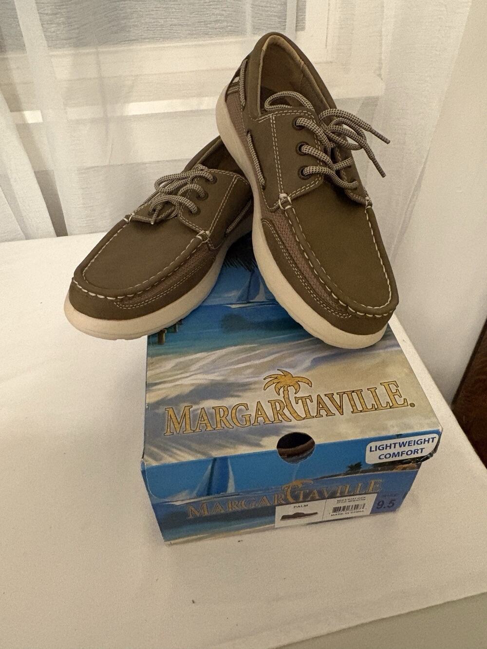 Margaritaville Men's Boat Shoe Canvas Men’s Palm US 9.5 Soles of the Tropics